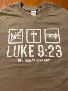 Luke 9:23 Tan shirt